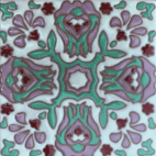 A close up of the pattern on a tile