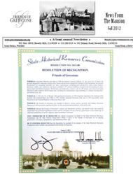 A picture of the state historical resources commission 's certificate.