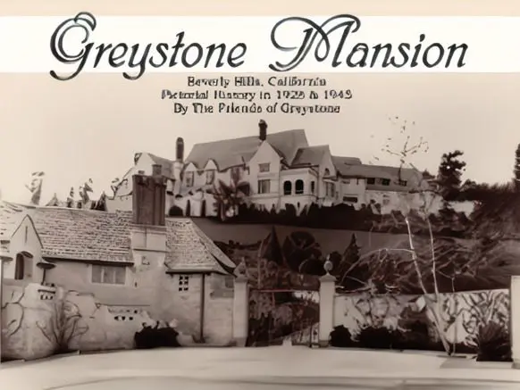 A picture of the greystone mansion in beverly hills.