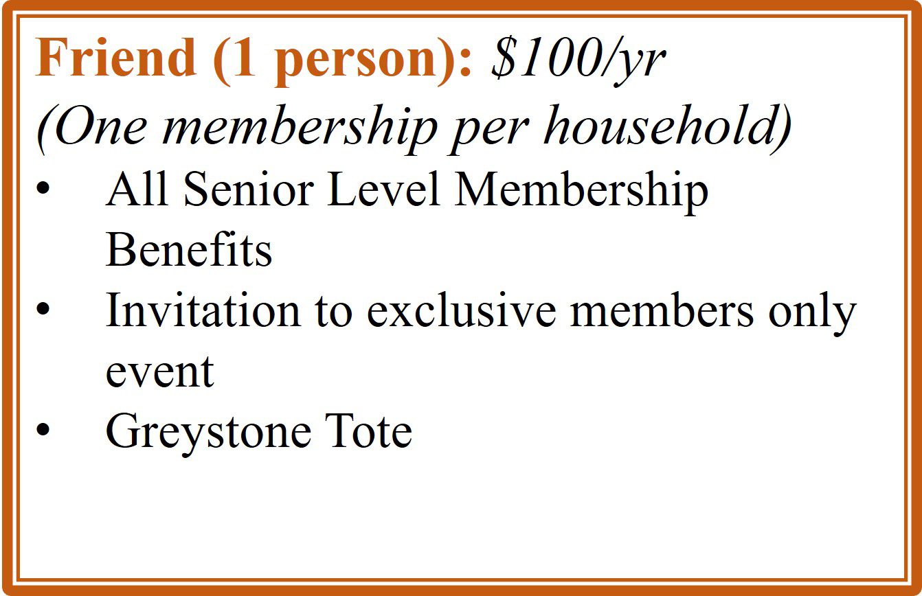 A list of benefits for members of the keystone tote.