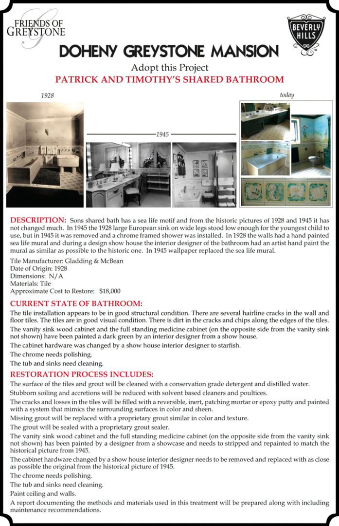 A page of information about the interior design process.