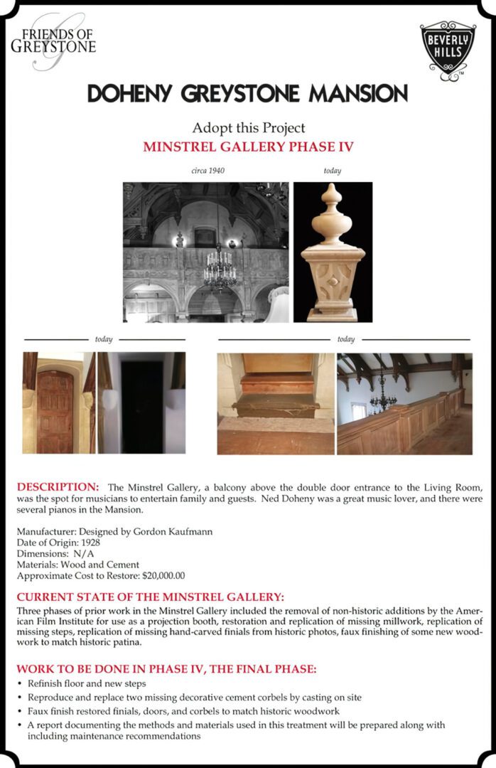 A page of some information about the museum.