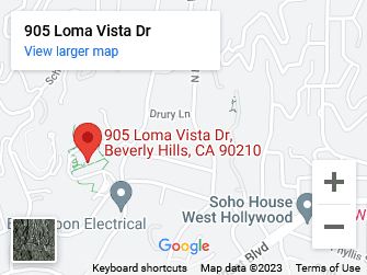 A map of the location of 9 0 5 loma vista dr.